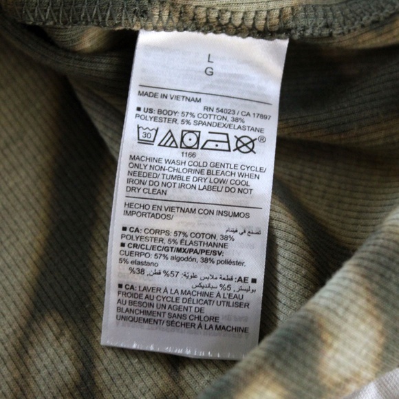 Handmade reverse tie dye ribbed knit tank top by Hue Revival - Picture 7 of 11